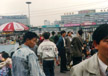 crowds at Guangzhou train station, 1