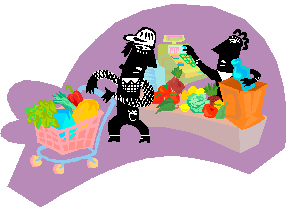 man in the grocery store